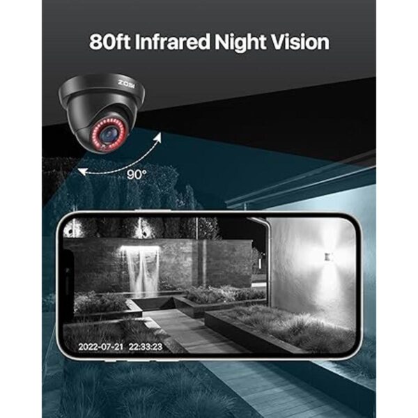 ZOSI videocámara de vigilancia para seguridad HD 1000TVL_6