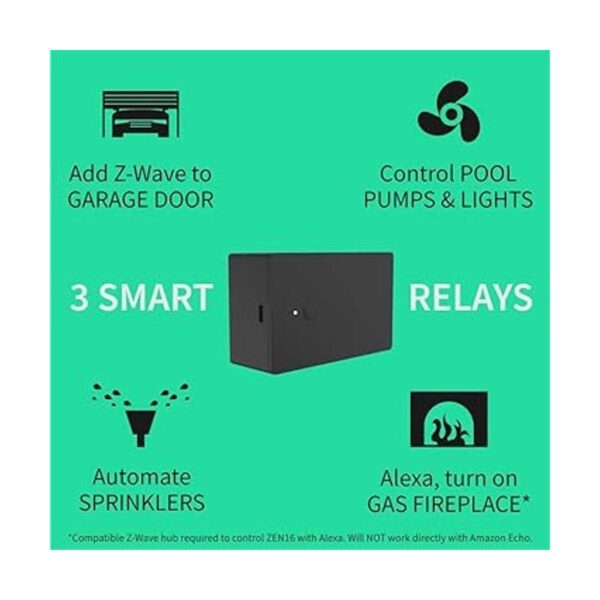 Zooz ZWave Plus S2 Multirelay ZEN16 para puertas de_2