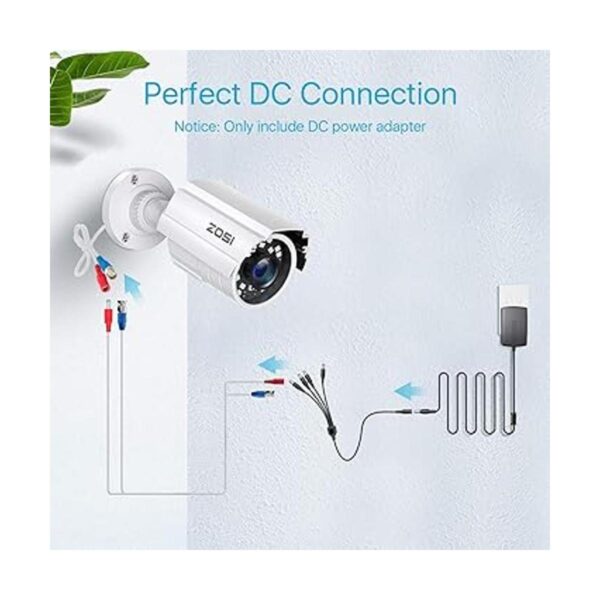 ZOSI Adaptador de fuente de alimentación CA 100240 V a CC_4