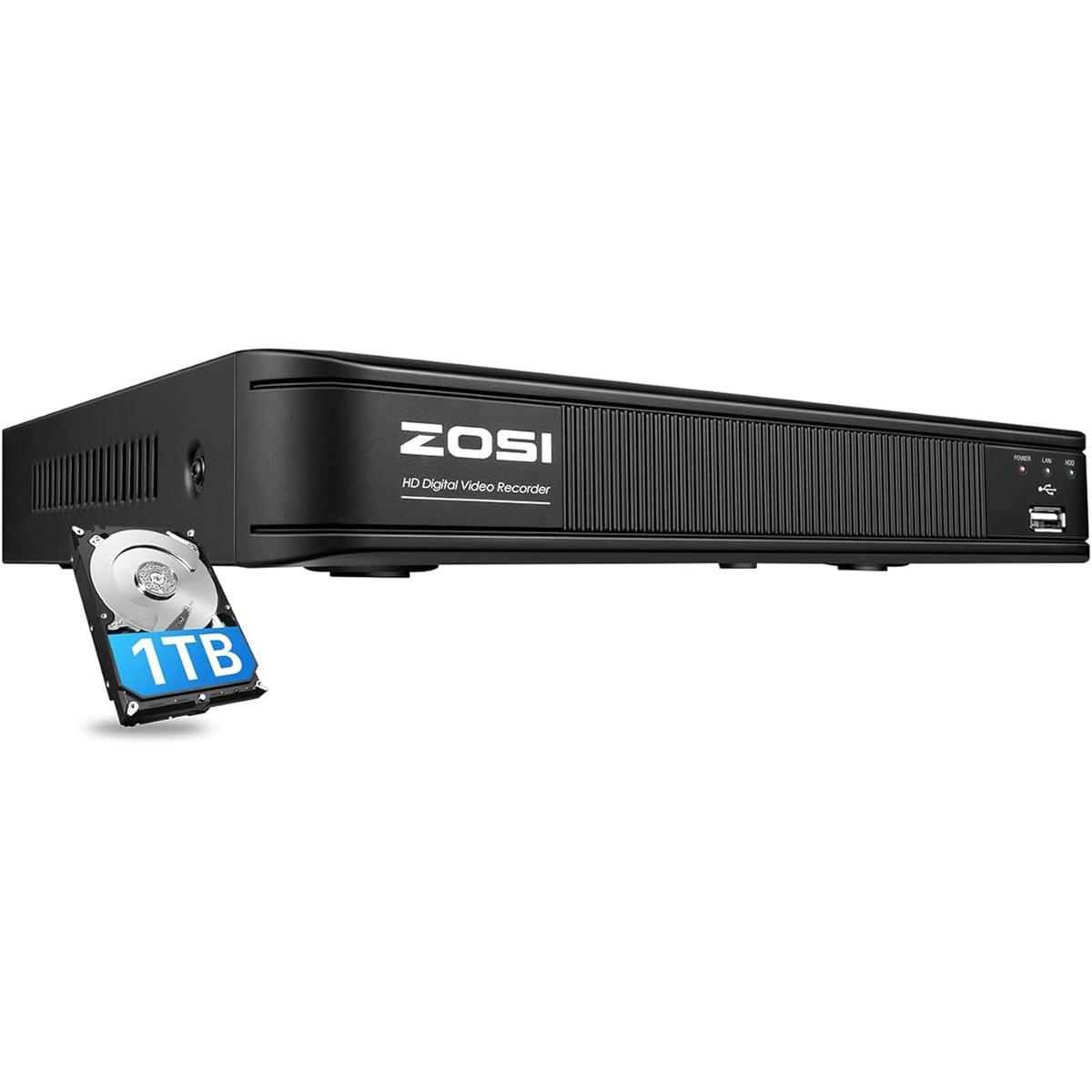 ZOSI H.265 5MP Lite 8 canales CCTV DVR grabadora con