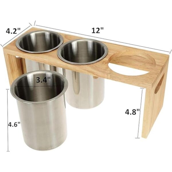 ZOOFOX Paquete de 3 soportes para cubiertos organizador_2