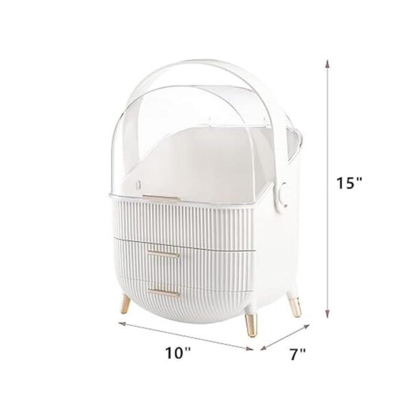 ZOOFOX Organizador de maquillaje impermeable y a prueba
