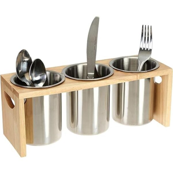 ZOOFOX Paquete de 3 soportes para cubiertos organizador_1