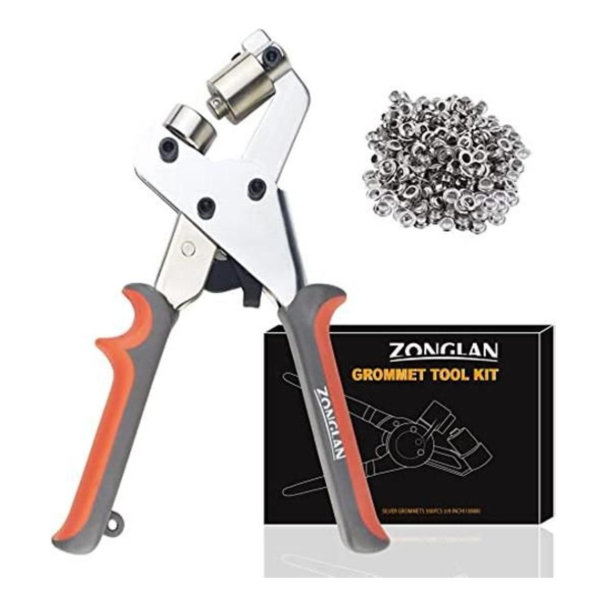 ZONGLAN Kit de herramientas con ojales alicates y ojales