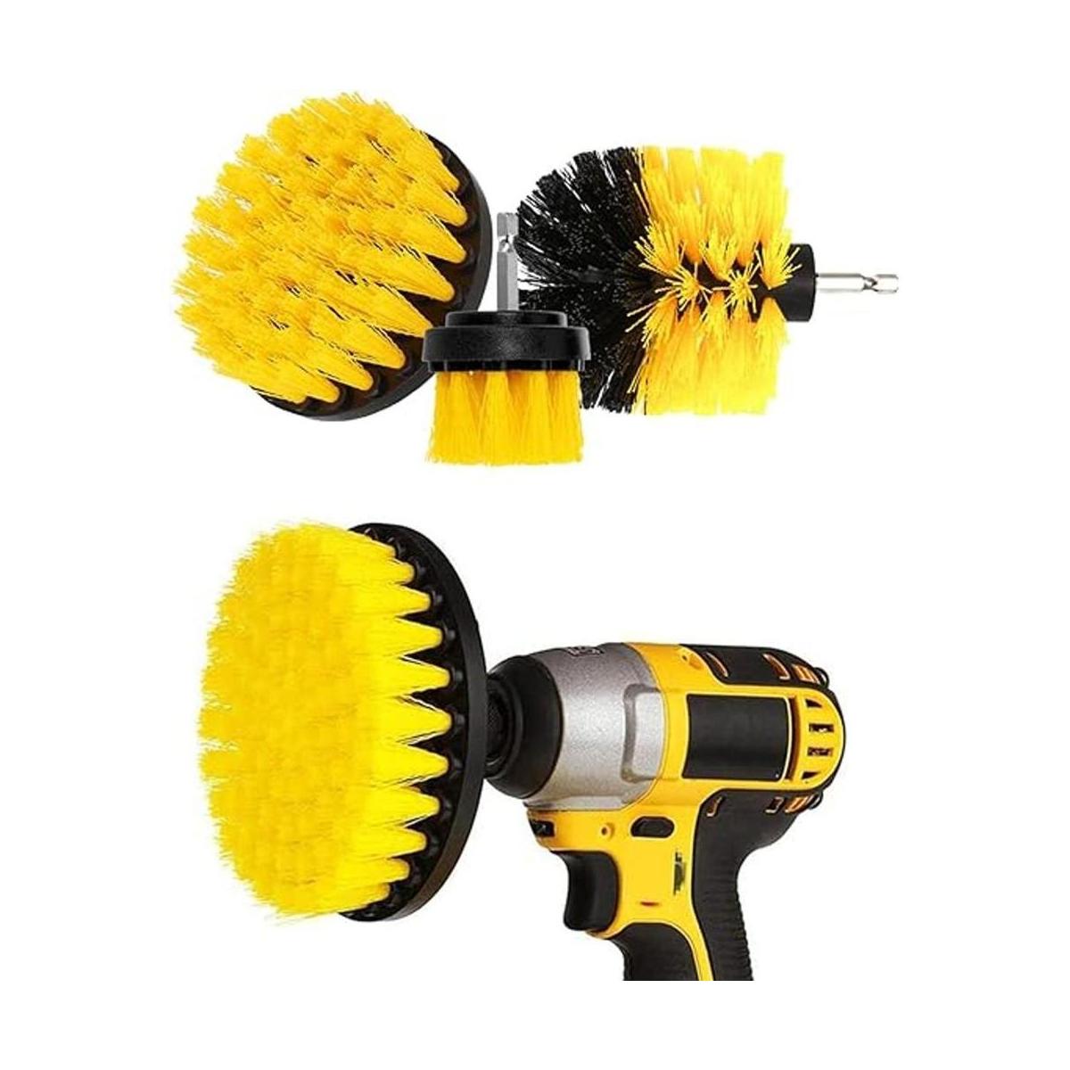 Juego de 3 piezas de accesorios de brocha para limpieza de