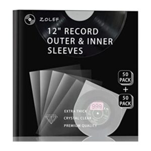 Paquete combinado de 100 fundas de vinilo de 12 pulgadas_1