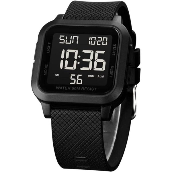 ZOLOHONI Reloj digital cuadrado para hombre esfera de_1