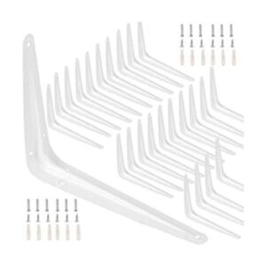 ZOENHOU Paquete de 24 soportes de estante blancos de 6 x 8
