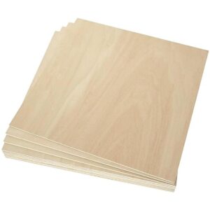 Paquete de 12 hojas cuadradas de madera de tilo de 18