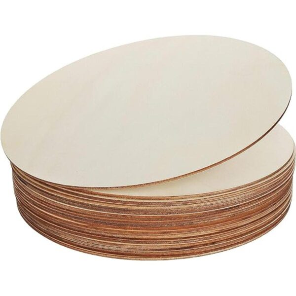 ZOEYES Paquete de 20 círculos de madera de 10 pulgadas