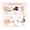 ZOCONE 60 Pcs Sublimation Earrings Blank Earring Blanks