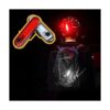 Luz trasera LED recargable para bicicleta luz de casco_2