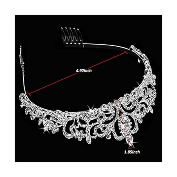 ZOCONE Tiara de novia con diamantes de imitación paquete_6
