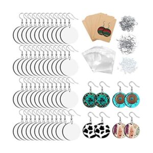 ZOCONE 60 Pcs Sublimation Earrings Blank Earring Blanks