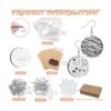 ZOCONE 60 Pcs Sublimation Earrings Blank Earring Blanks
