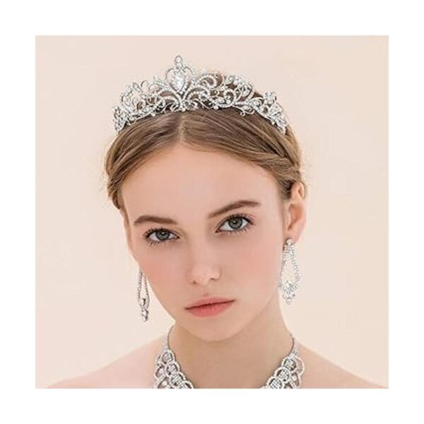 ZOCONE Tiara de novia con diamantes de imitación paquete_2