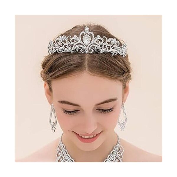 ZOCONE Tiara de novia con diamantes de imitación paquete_3