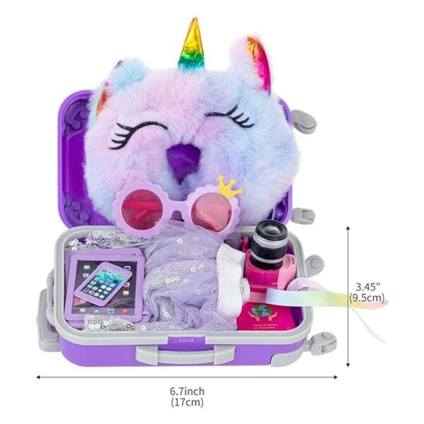 ZNTWEI American Juego de maleta de viaje de muñeca de 18