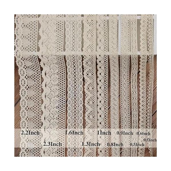 Cinta de encaje de algodón vintage para manualidades_2