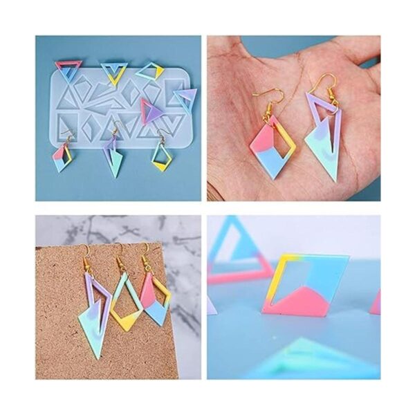 Juego de 3 moldes de resina para pendientes pendientes_2