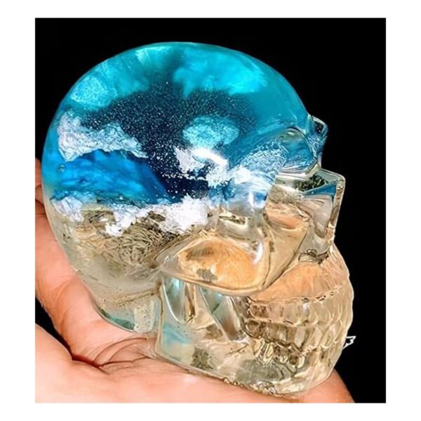 ZMCHE Molde de silicona de cráneo molde de resina de_4