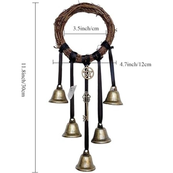 Campanas de bruja para protección de perilla de puerta