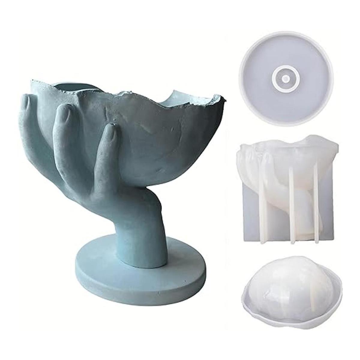 ZMCHE Molde de mano para Halloween portavelas molde de