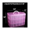 ZLY Caja de joyería de plástico desmontable de 3 niveles_2