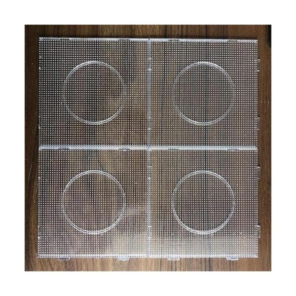 4PCS 2.6MM Fuse Beads Boards Large Square Clear Pegboards