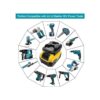 ZLWAWAOL DM18M Adaptador de batería con enchufe de carga_5