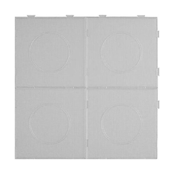 4PCS 2.6MM Fuse Beads Boards Large Square Clear Pegboards