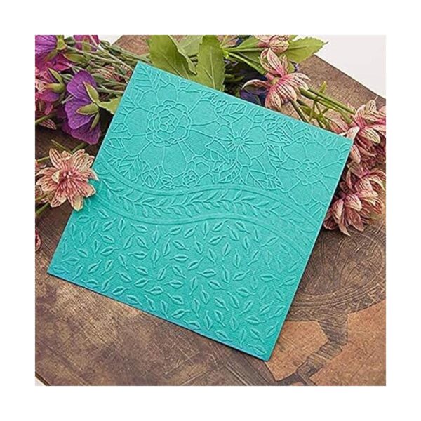 4 piezas de hojas de rosas de plástico en relieve para_2