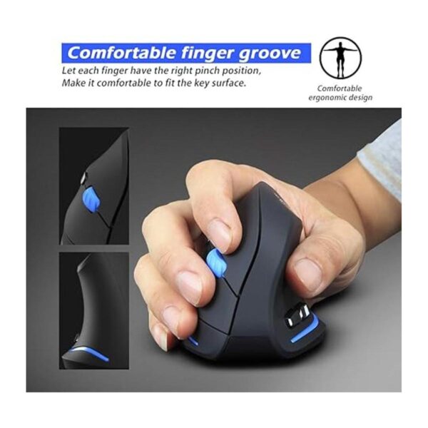 ZLOT Mouse inalámbrico vertical mouse ergonómico óptico