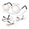 3 pares de gafas de muñeca con borde de alambre de metal_3