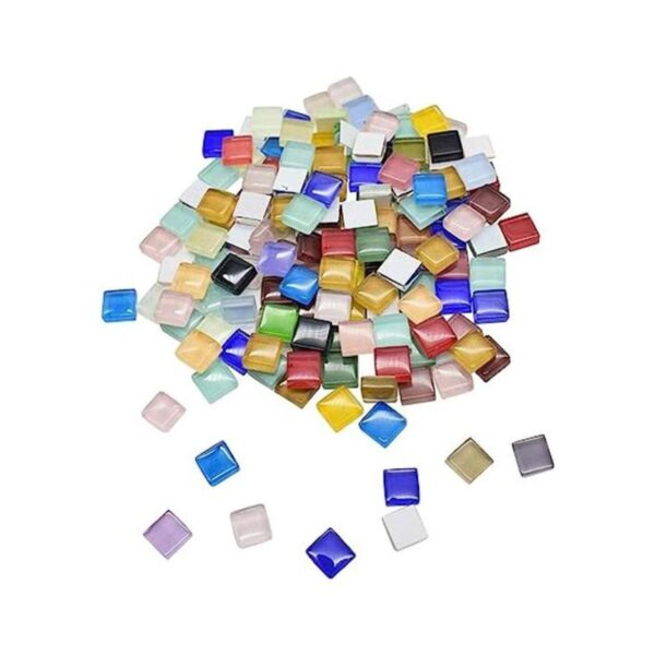 ZKSM Lote de 500 piezas de mosaico de cristal de mosaico