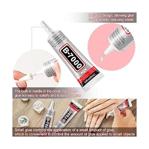 10 Pcs 25ml B7000 Glue Clear Adhesive Jewelry Bead B7000