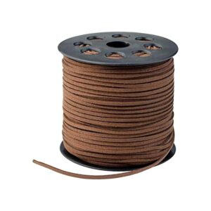 Cordón de gamuza de 0.118 pulgadas x 100 yardas cordón de