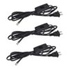 Juego de 3 cables de lámpara con interruptor de botón de_1