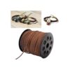 Cordón de gamuza de 0.118 pulgadas x 100 yardas cordón de