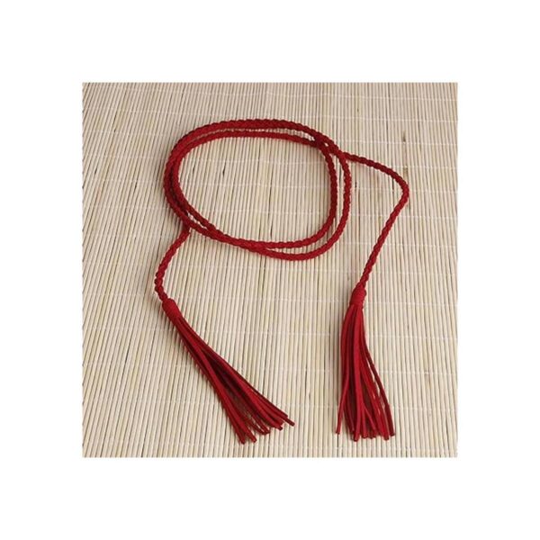 Cordón de gamuza rojo de 0.118 in x 100 yardas cordón de