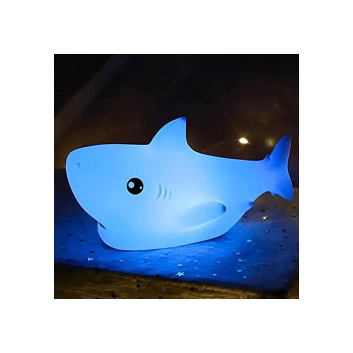 Linda luz nocturna de tiburón luces de tiburón para bebés