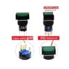 UL listado impermeable IP65 3 PCS 0.630 in interruptor de_4