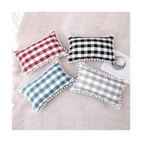Juego de 2 fundas de almohada decorativas de cuadros de_5