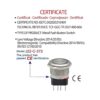 Interruptor de botón de 0.866 in 15A 12V momentáneo 2NO_4