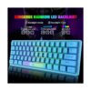 ZIYOU LANG Teclado K61 60 para juegos mini portátil con