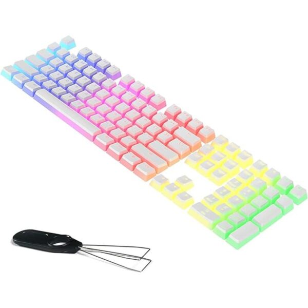 Teclas PBT de doble disparo de 108 teclas con extractor de