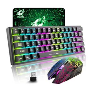 ZIYOU LANG Combo de teclado y mouse inalámbrico para_1