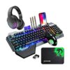 Wireless Gaming Keyboard Mouse Bluetooth Headset Kit with_1