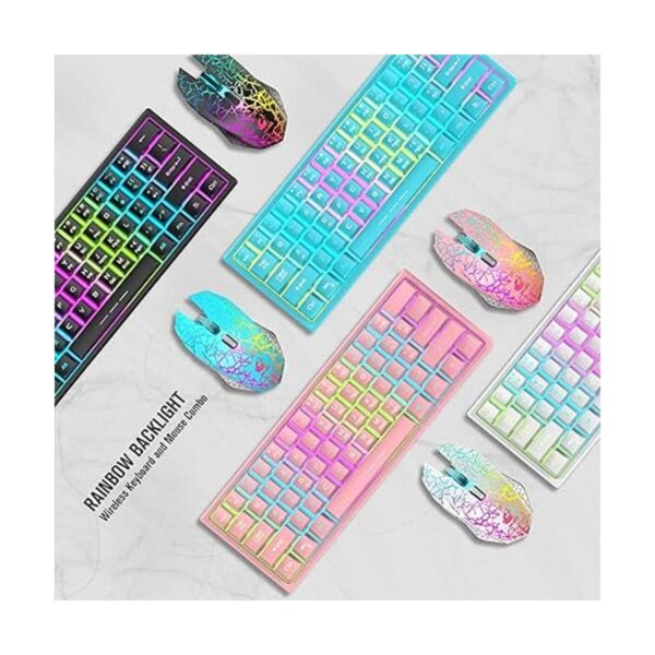 ZIYOU LANG T61 Combo de teclado y mouse inalámbricos para_6