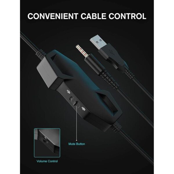 ZIUMIER Auriculares para juegos con micrófono compatibles_5